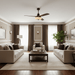 Lotus Bloom Ceiling Fan Light Vakkerlight