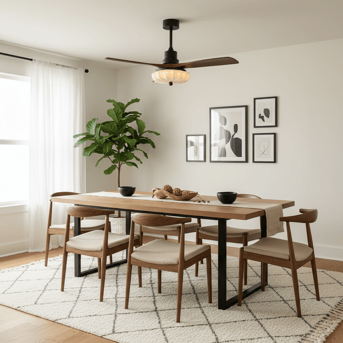 Lotus Bloom Ceiling Fan Light Vakkerlight
