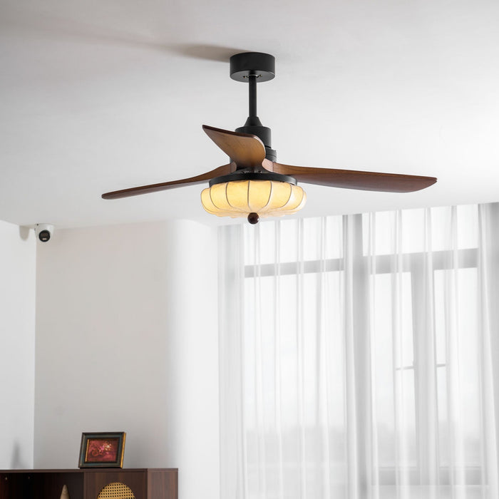Lotus Bloom Ceiling Fan Light Vakkerlight