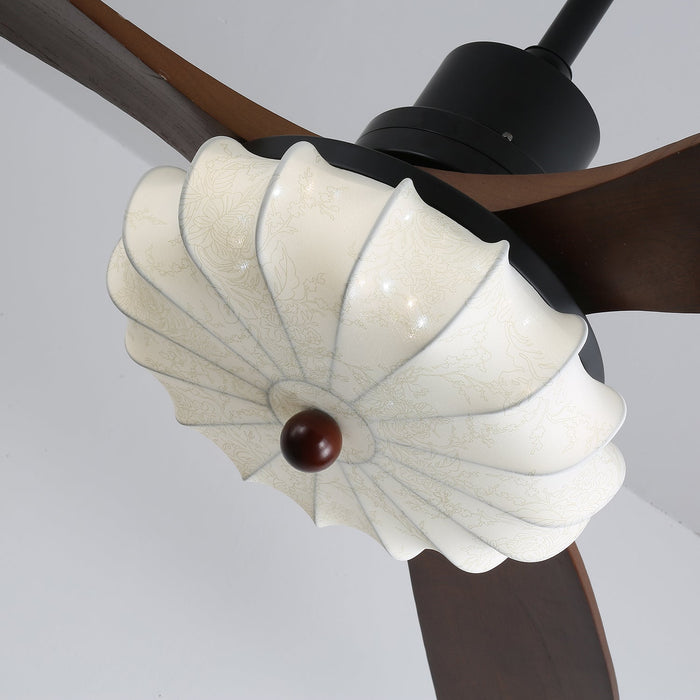 Lotus Bloom Ceiling Fan Light Vakkerlight