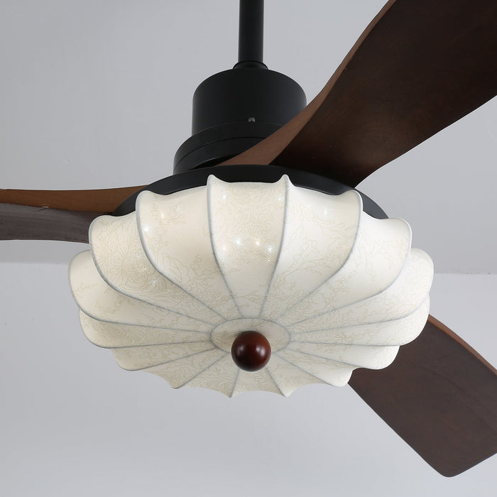 Lotus Bloom Ceiling Fan Light Vakkerlight