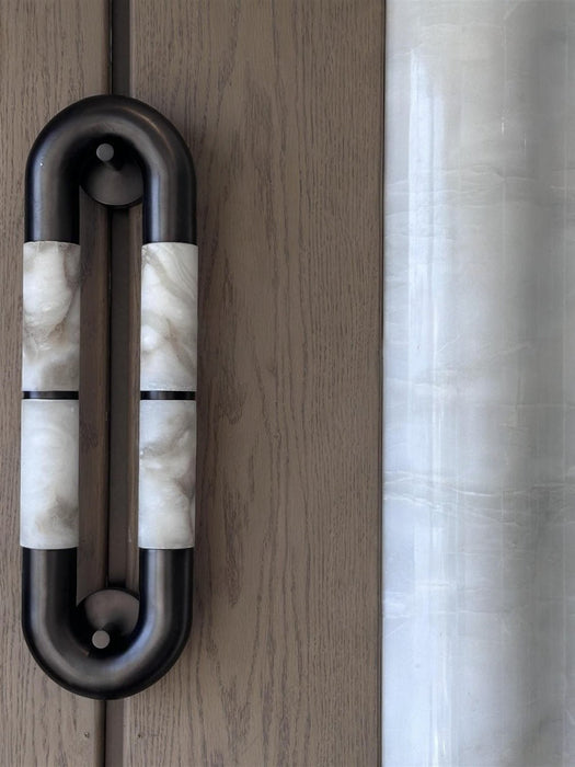 Luma Arc Twin Alabaster Sconce Vakkerlight