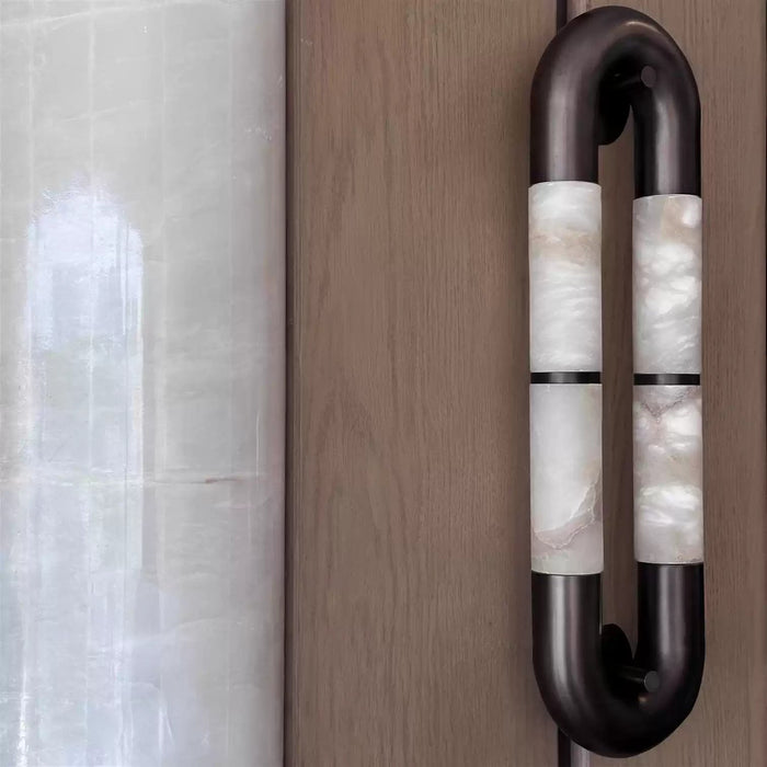 Luma Arc Twin Alabaster Sconce Vakkerlight