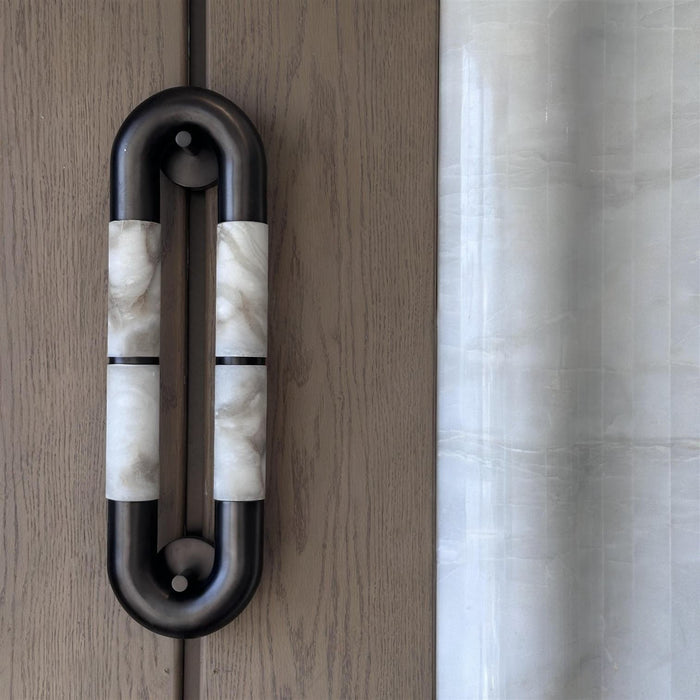 Luma Arc Twin Alabaster Sconce Vakkerlight