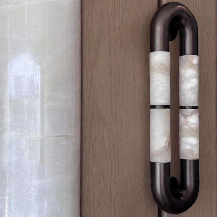 Luma Arc Twin Alabaster Sconce Vakkerlight