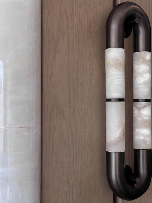 Luma Arc Twin Alabaster Sconce Vakkerlight