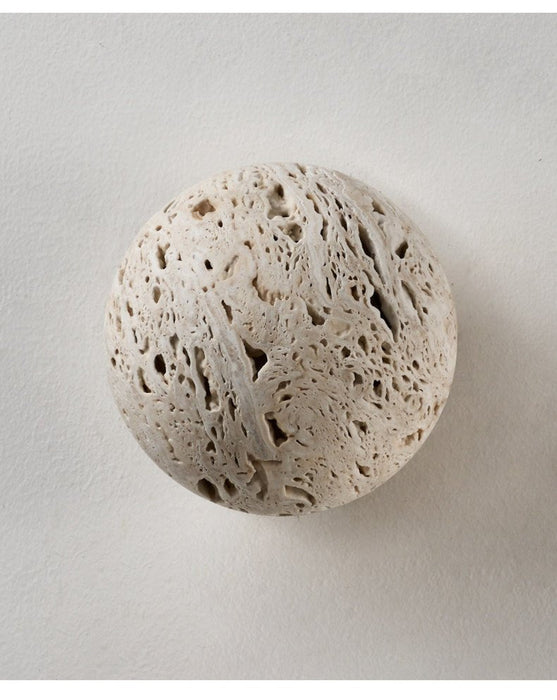 Luma Vein Stone Sphere Wall Light Vakkerlight