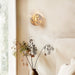 Luma Vein Stone Sphere Wall Light Vakkerlight