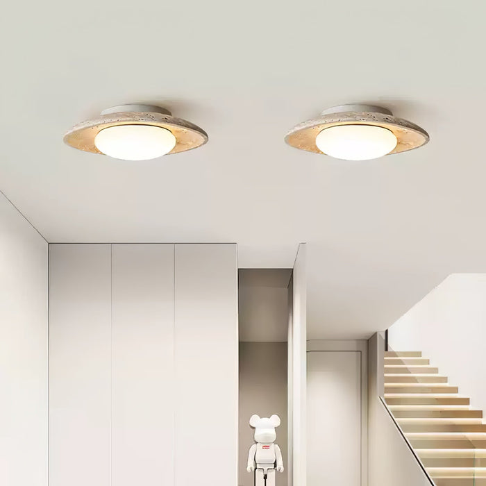 Luma Travertine Ceiling Light Vakkerlight