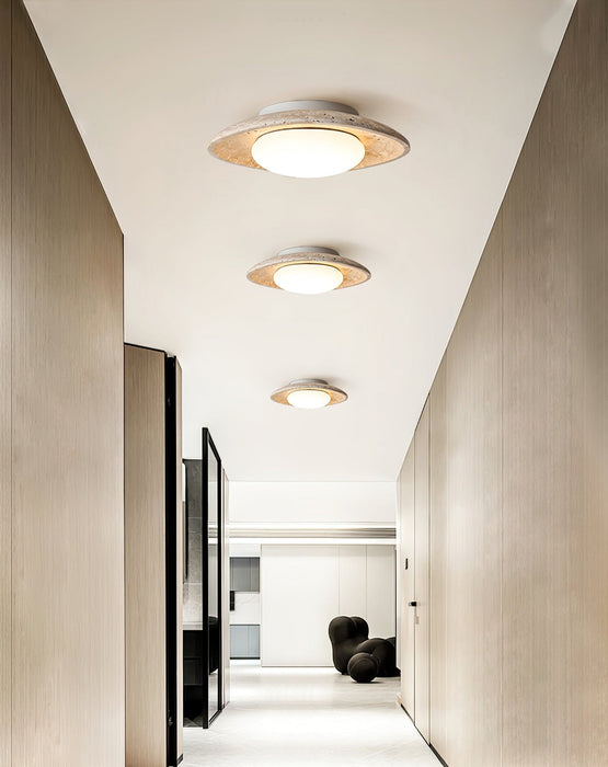 Luma Travertine Ceiling Light Vakkerlight