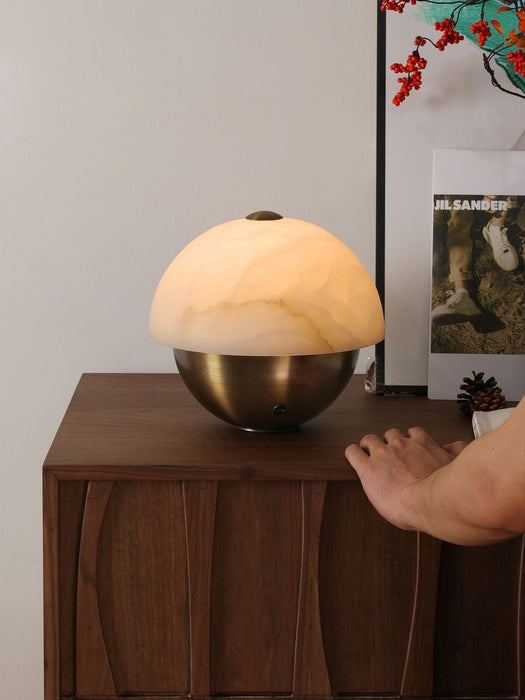Luna Stone Mini Alabaster Table Lamp Vakkerlight