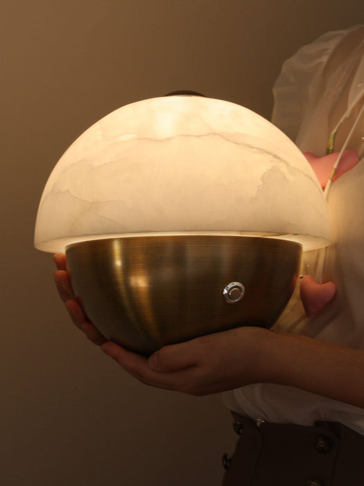 Luna Stone Mini Alabaster Table Lamp Vakkerlight