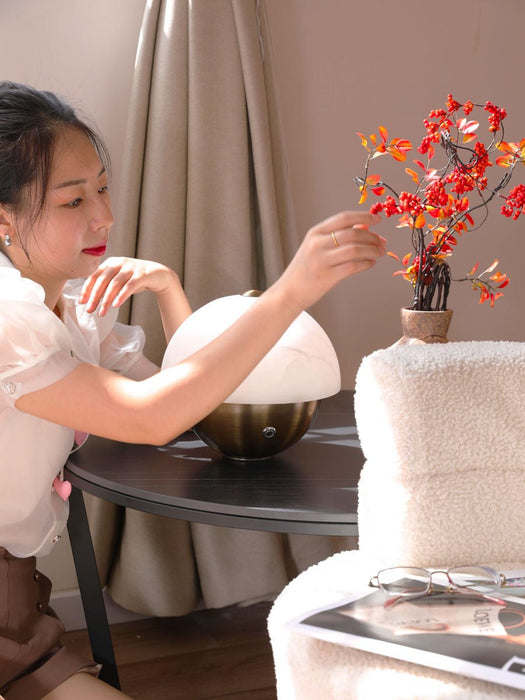 Luna Stone Mini Alabaster Table Lamp Vakkerlight