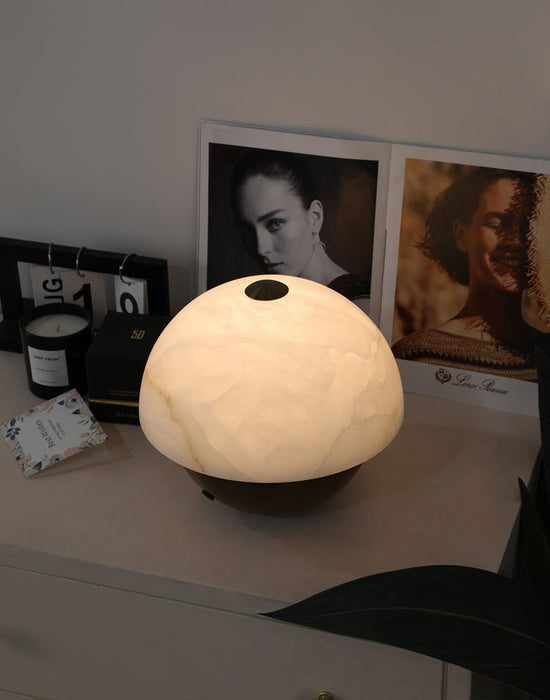 Luna Stone Mini Alabaster Table Lamp Vakkerlight
