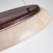 Lunar Disc Travertine Pendant Lamp Vakkerlight