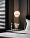 Lunar Dome Alabaster Pendant Light Vakkerlight