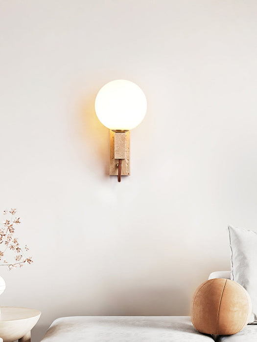 Lunar Travertine Sconce Vakkerlight