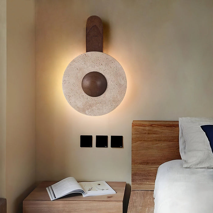 Lunar Wood Wall Lamp Vakkerlight