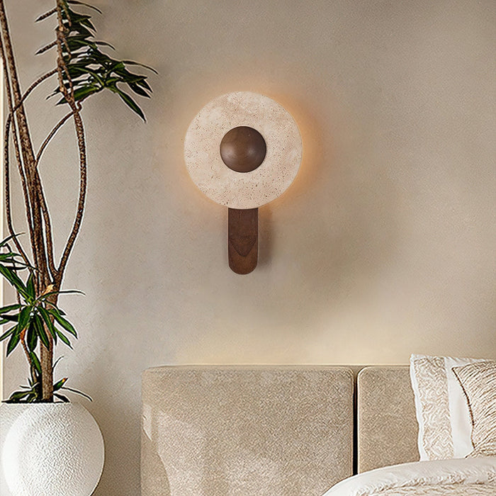 Lunar Wood Wall Lamp Vakkerlight