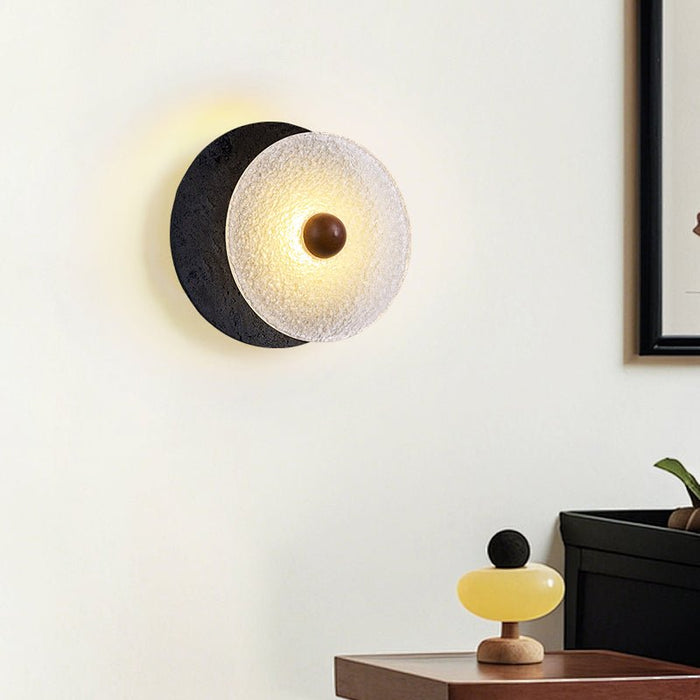 Lunara Textured Disc Wall Light Vakkerlight