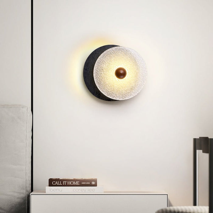 Lunara Textured Disc Wall Light Vakkerlight