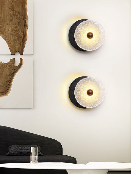 Lunara Textured Disc Wall Light Vakkerlight