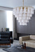 Lunara White Glass Chandelier Vakkerlight