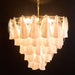 Lunara White Glass Chandelier Vakkerlight