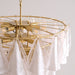 Lunara White Glass Chandelier Vakkerlight