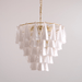 Lunara White Glass Chandelier Vakkerlight