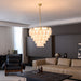 Lunara White Glass Chandelier Vakkerlight