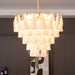 Lunara White Glass Chandelier Vakkerlight