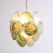 Lunaria Disc Glass Chandelier Vakkerlight