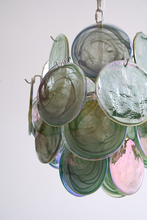 Lunaria Disc Glass Chandelier Vakkerlight