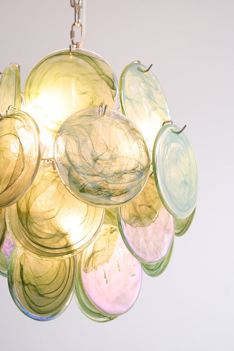 Lunaria Disc Glass Chandelier Vakkerlight