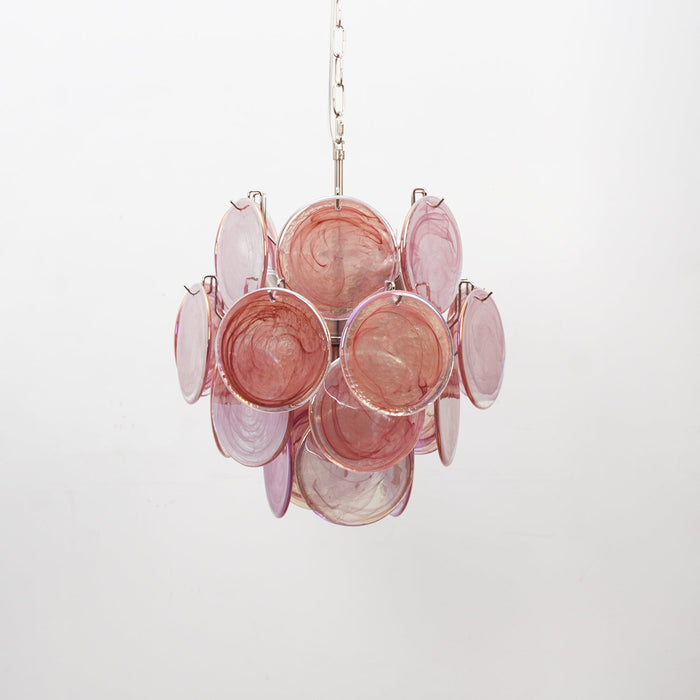 Lunaria Disc Glass Chandelier Vakkerlight