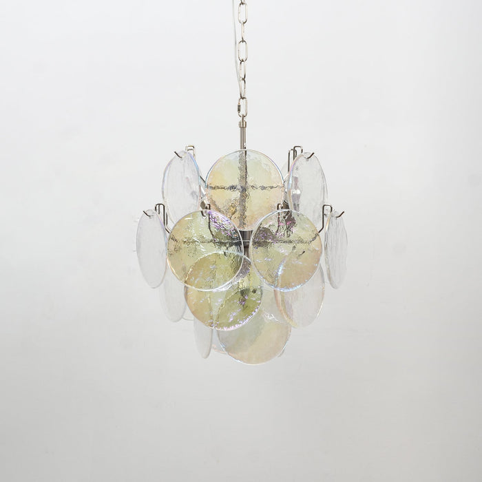 Lunaria Disc Glass Chandelier Vakkerlight