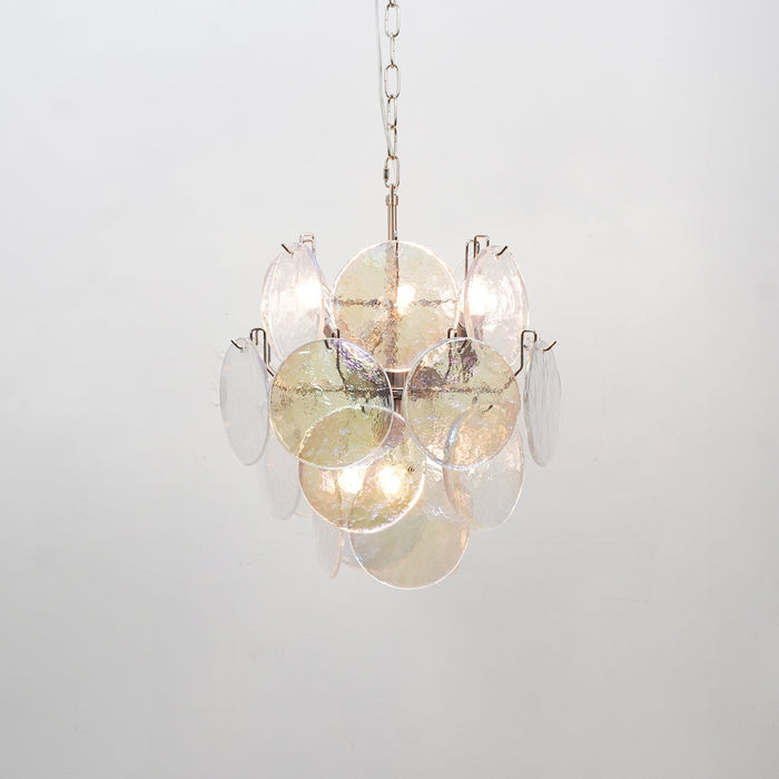Lunaria Disc Glass Chandelier Vakkerlight