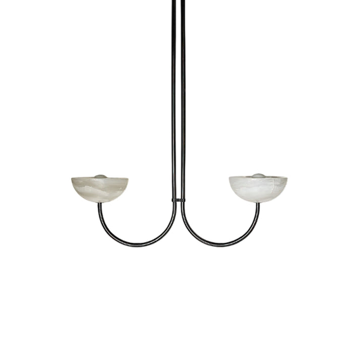 Lunaris Duo Alabaster Pendant Lamp Vakkerlight