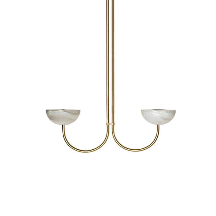Lunaris Duo Alabaster Pendant Lamp Vakkerlight
