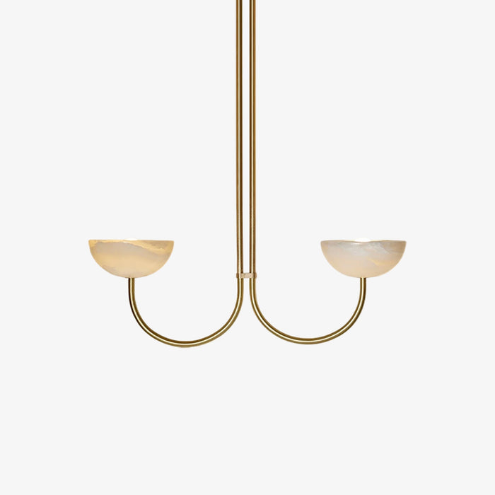 Lunaris Duo Alabaster Pendant Lamp Vakkerlight