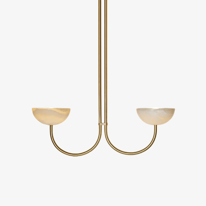 Lunaris Duo Alabaster Pendant Lamp Vakkerlight