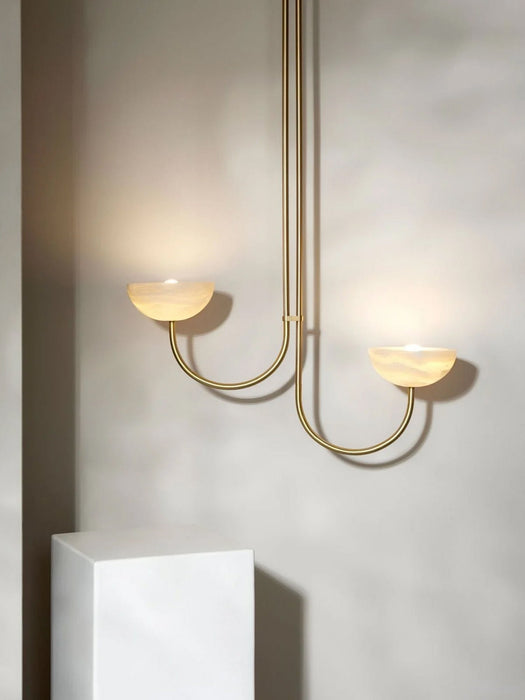 Lunaris Duo Alabaster Pendant Lamp Vakkerlight