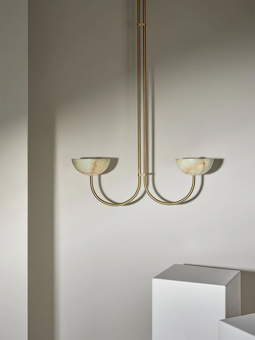 Lunaris Duo Alabaster Pendant Lamp Vakkerlight