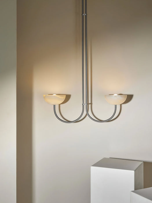Lunaris Duo Alabaster Pendant Lamp Vakkerlight