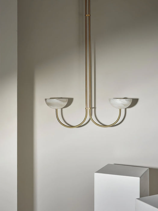 Lunaris Duo Alabaster Pendant Lamp Vakkerlight