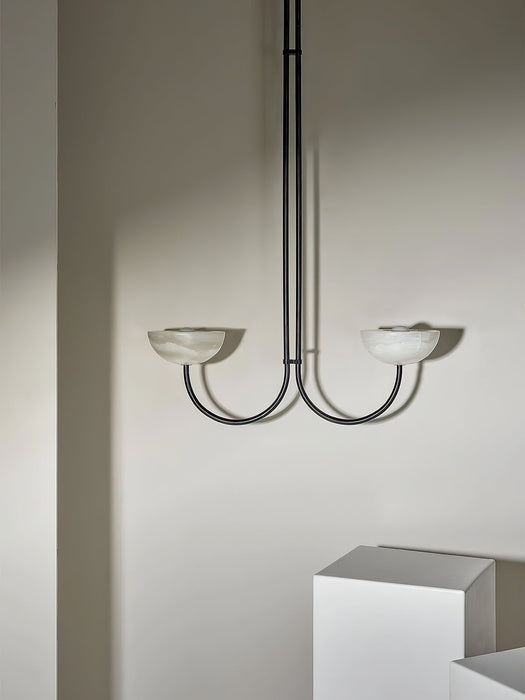 Lunaris Duo Alabaster Pendant Lamp Vakkerlight