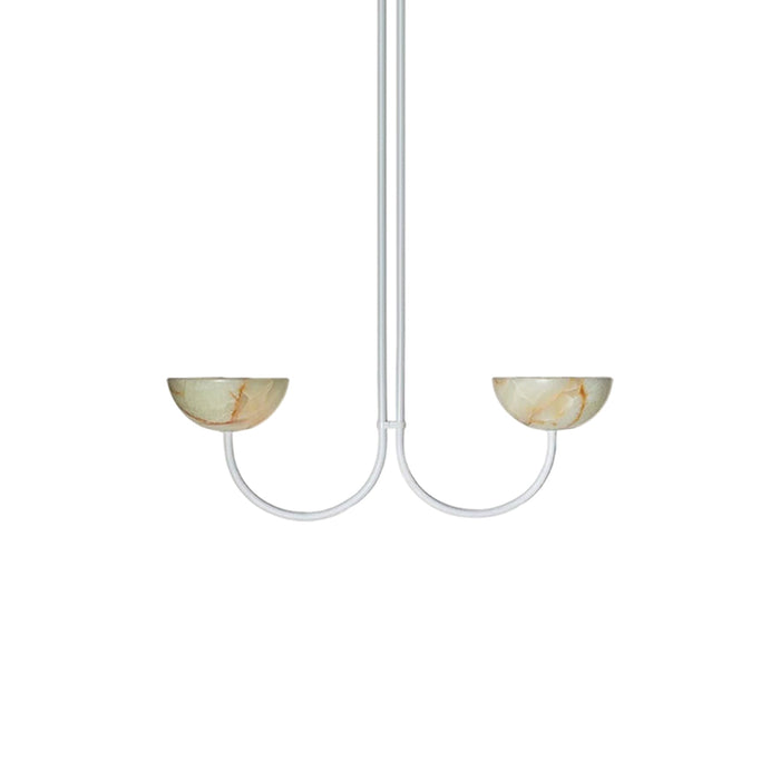 Lunaris Duo Alabaster Pendant Lamp Vakkerlight