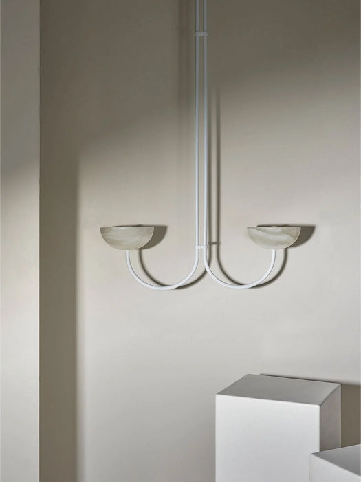 Lunaris Duo Alabaster Pendant Lamp Vakkerlight