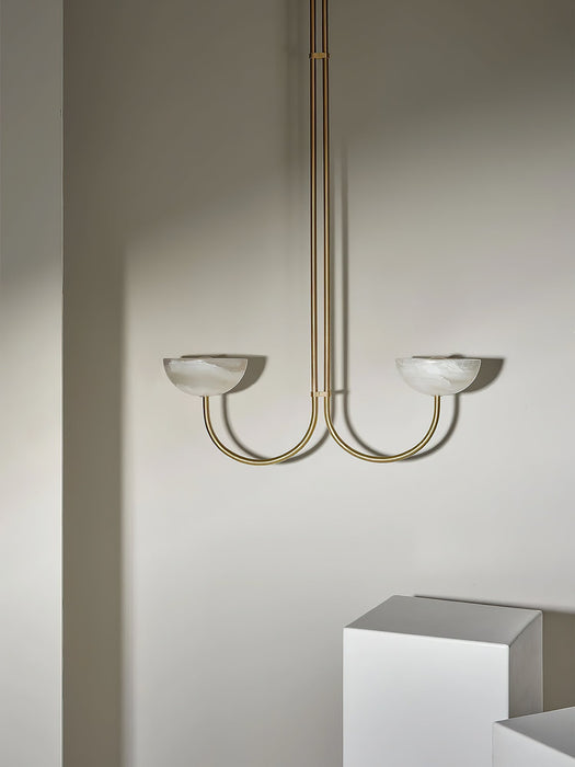 Lunaris Duo Alabaster Pendant Lamp Vakkerlight